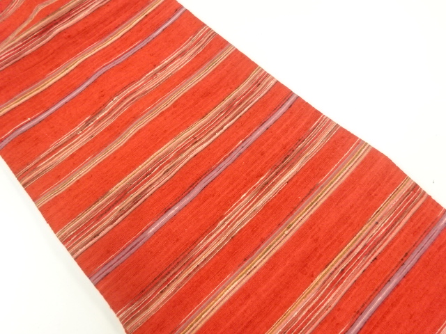 JAPANESE NAGOYA OBI / TSUMUGI / WOVEN STRIPE